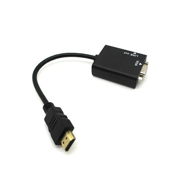 Anera Amazon Hot Sale HDMI Video Converter HDMI Male to VGA Female Adapter Cable with Audio