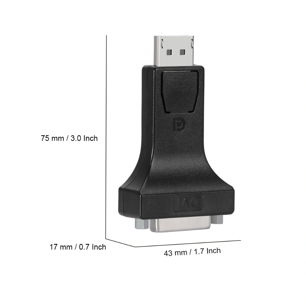 Display Port Male to Female Converter Video Adapter Cable Dp to DVI