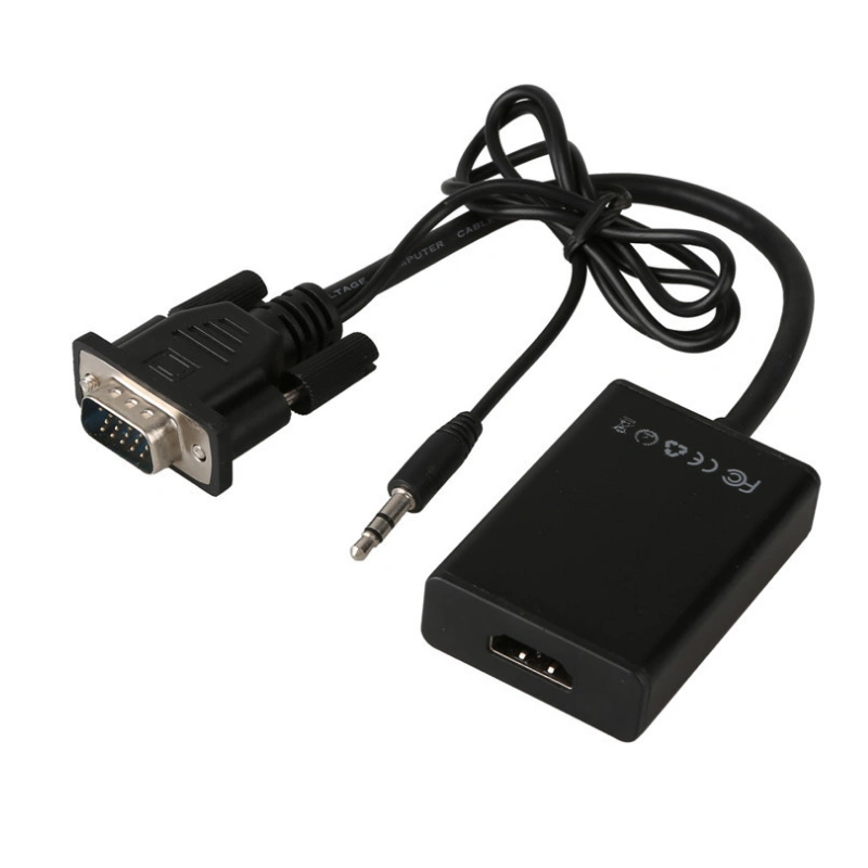 Anera Hot Sale VGA to HDMI Converter Video AV Converter Adapter Cable with Audio