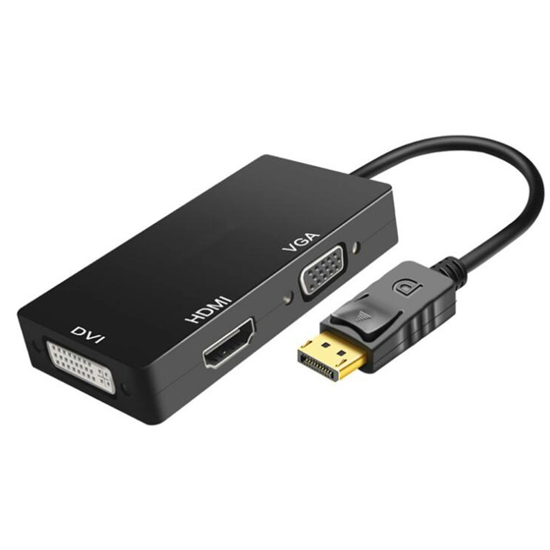 Anera Hot Sale Dp Display to HDMI VGA DVI Converter Video Converter Adapter Cable