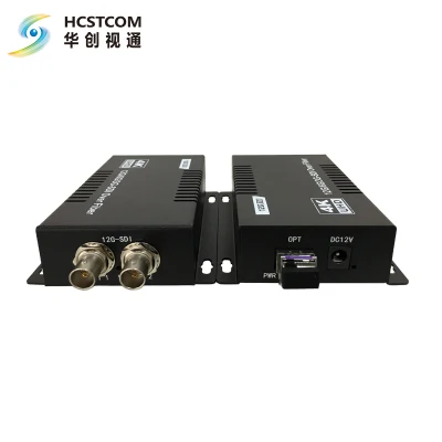 SFP LC 모듈을 갖춘 12g SDI 광섬유 비디오 익스텐더 컨버터 10km