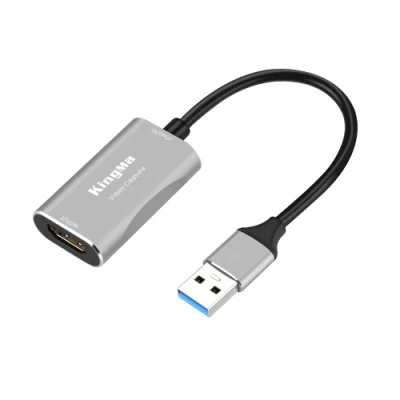 비디오 녹화, 라이브 스트리밍, 게임, 교육 녹화용 Kingma Compact USB3.0 오디오 비디오 캡처 카드