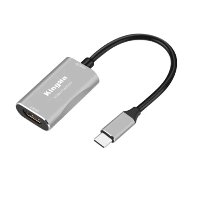 비디오 녹화, 라이브 스트리밍, 게임, 교육 녹화용 Kingma 컴팩트 USB-C 오디오 비디오 캡처 카드