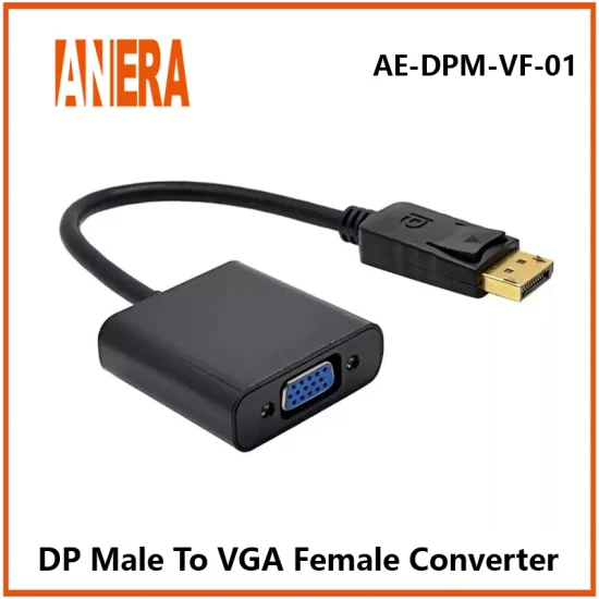 Anera 뜨거운 판매 1080P DP 디스플레이-VGA 변환기 비디오 변환기 어댑터 케이블
