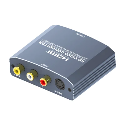 AV+S-비디오-HDMI-컨버터(업 스케일러 720p/1080P) AV-컨버터